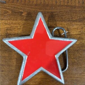 Red Star Belt Buckle